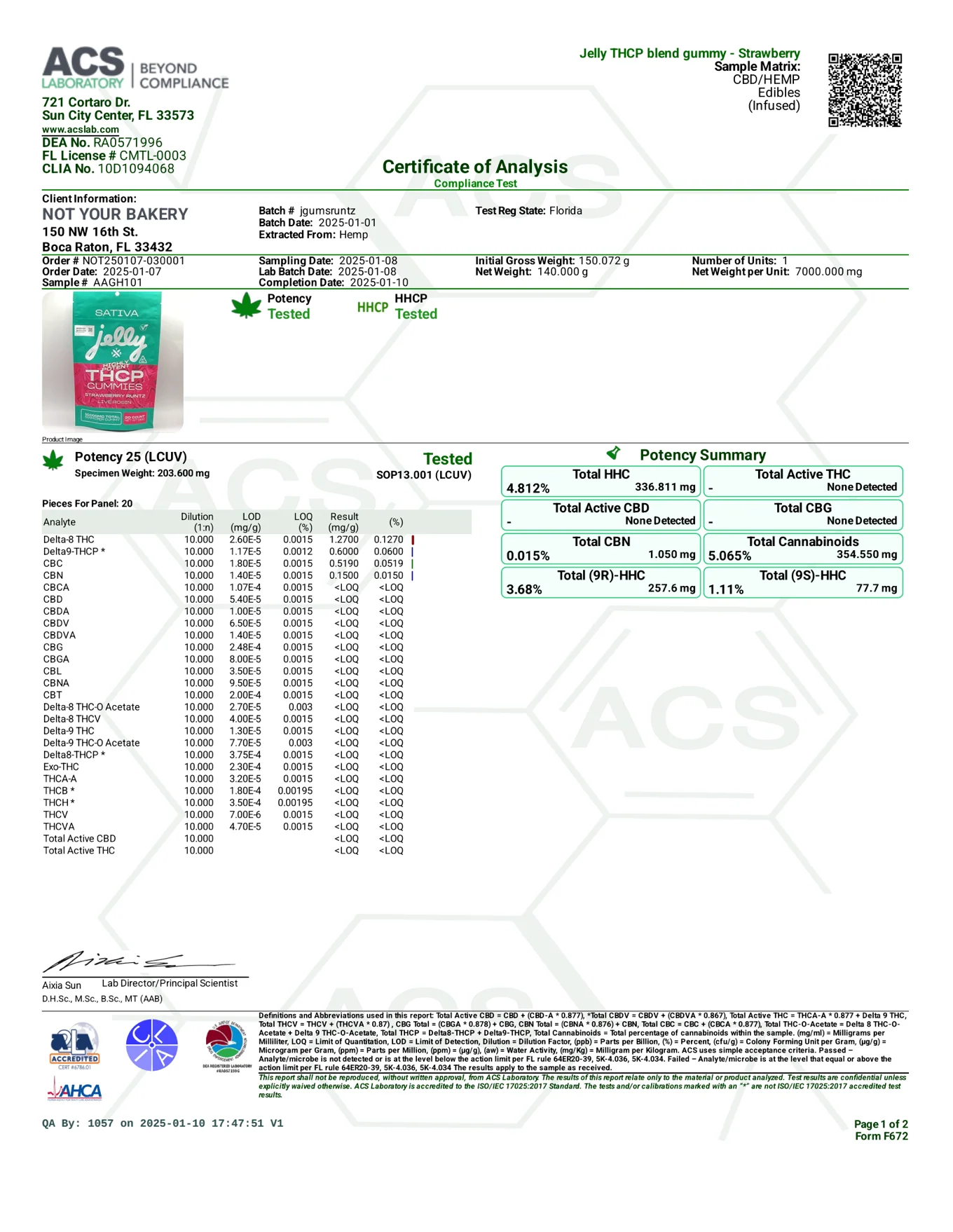 NYB: HIGHLY POTENT JELLY THCP GUMMIES - 10,000MG - Image 6