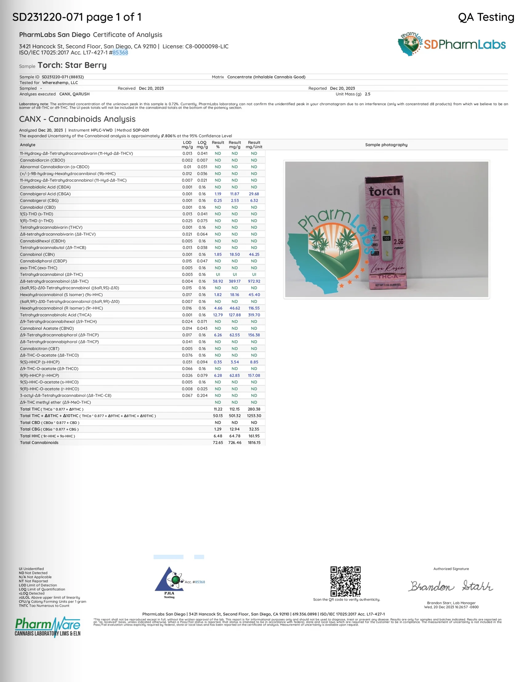 TORCH : THC-A DIAMOND INFUSED PREMIUM DISPOSABLE - 2.5G - Image 22
