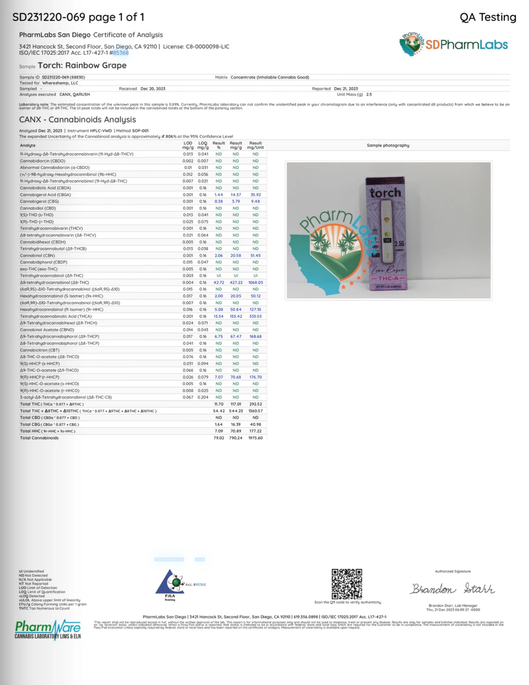 TORCH : THC-A DIAMOND INFUSED PREMIUM DISPOSABLE - 2.5G - Image 24