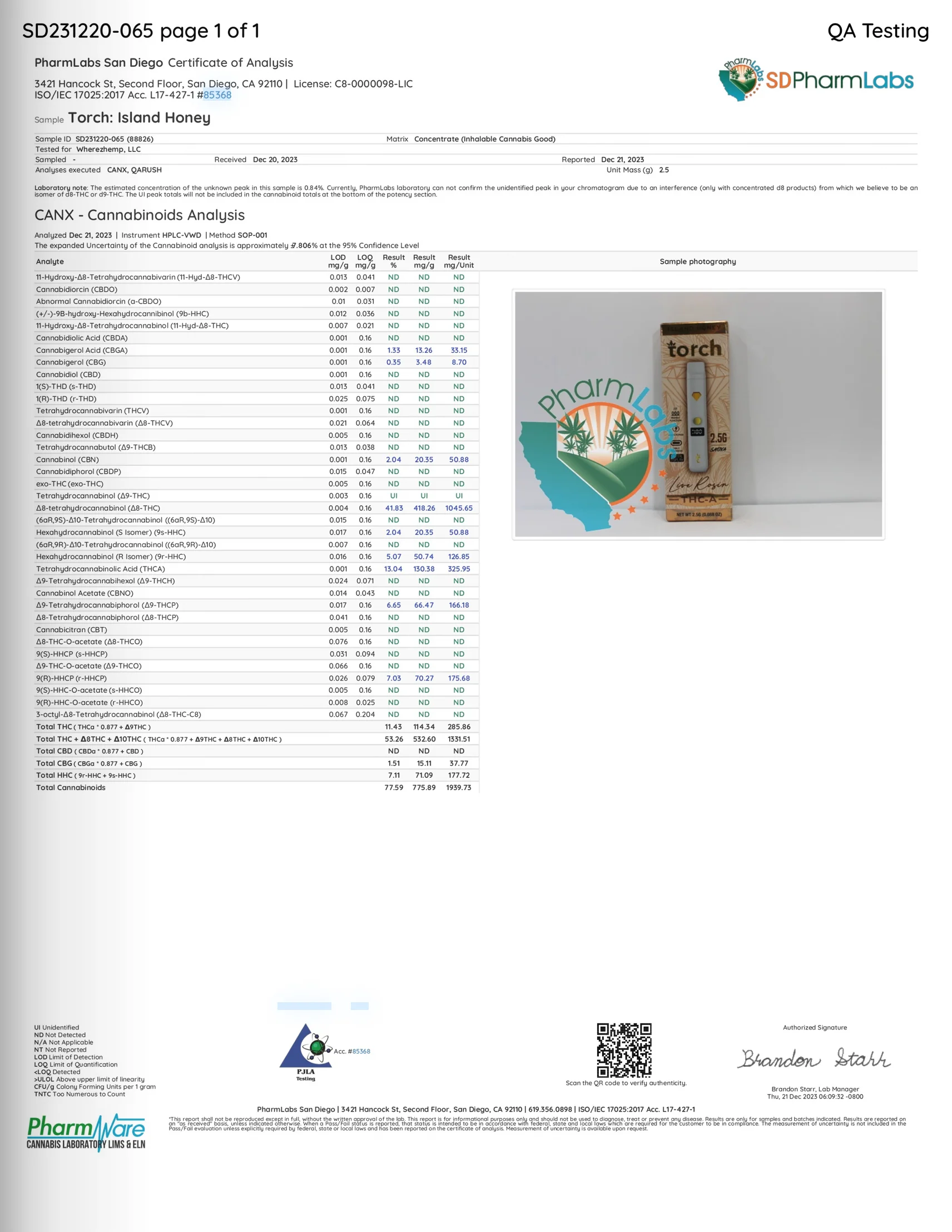 TORCH : THC-A DIAMOND INFUSED PREMIUM DISPOSABLE - 2.5G - Image 26